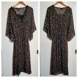 Curations NWT Floral Print Maxi Sundress Size M